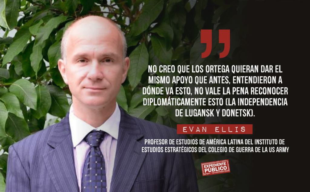 Evan Ellis Rusia Ucrania Nicaragua Estados Unidos