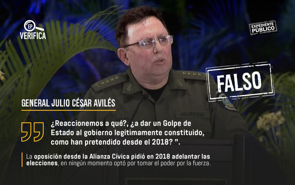 Estas son las 9 mentiras del virulento discurso del general Julio César Avilés