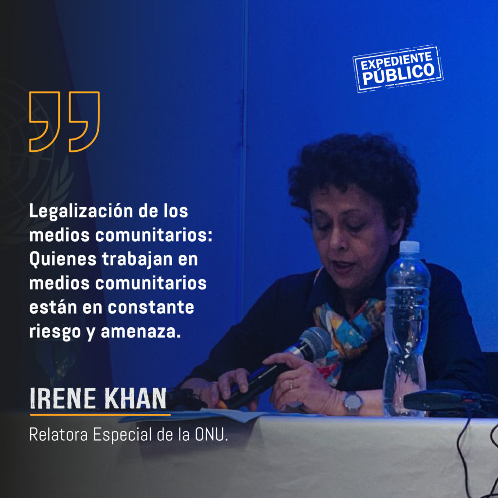Relatora especial de la ONU advierte de riesgo elevado para la libertad de expresión en Honduras