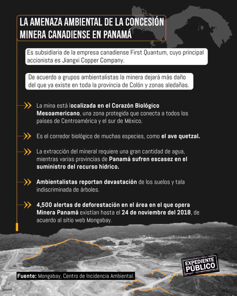 China está tras la minería a cielo abierto en Panamá