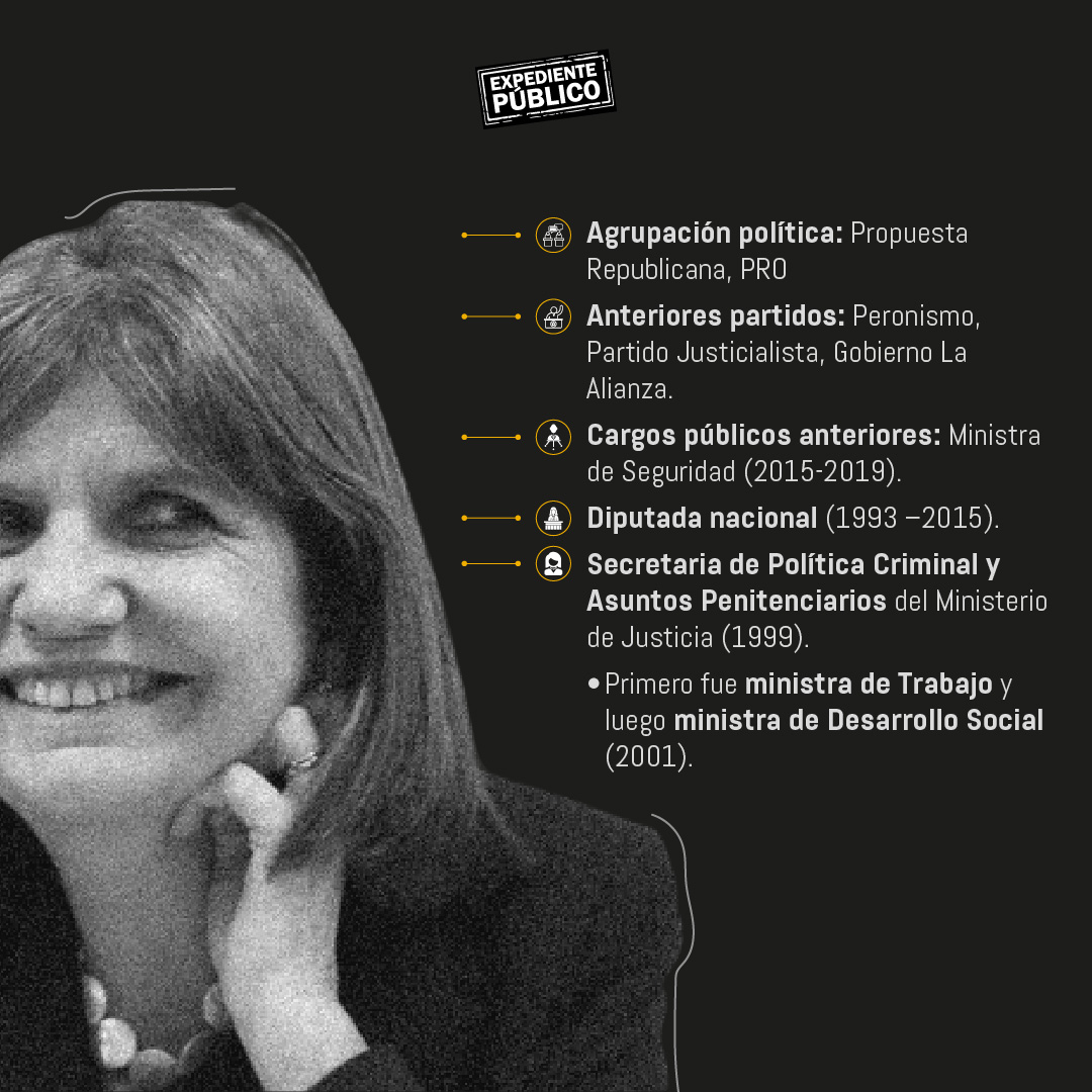Patricia Bullrich elogia seguridad de Bukele y expone criminalidad en Argentina