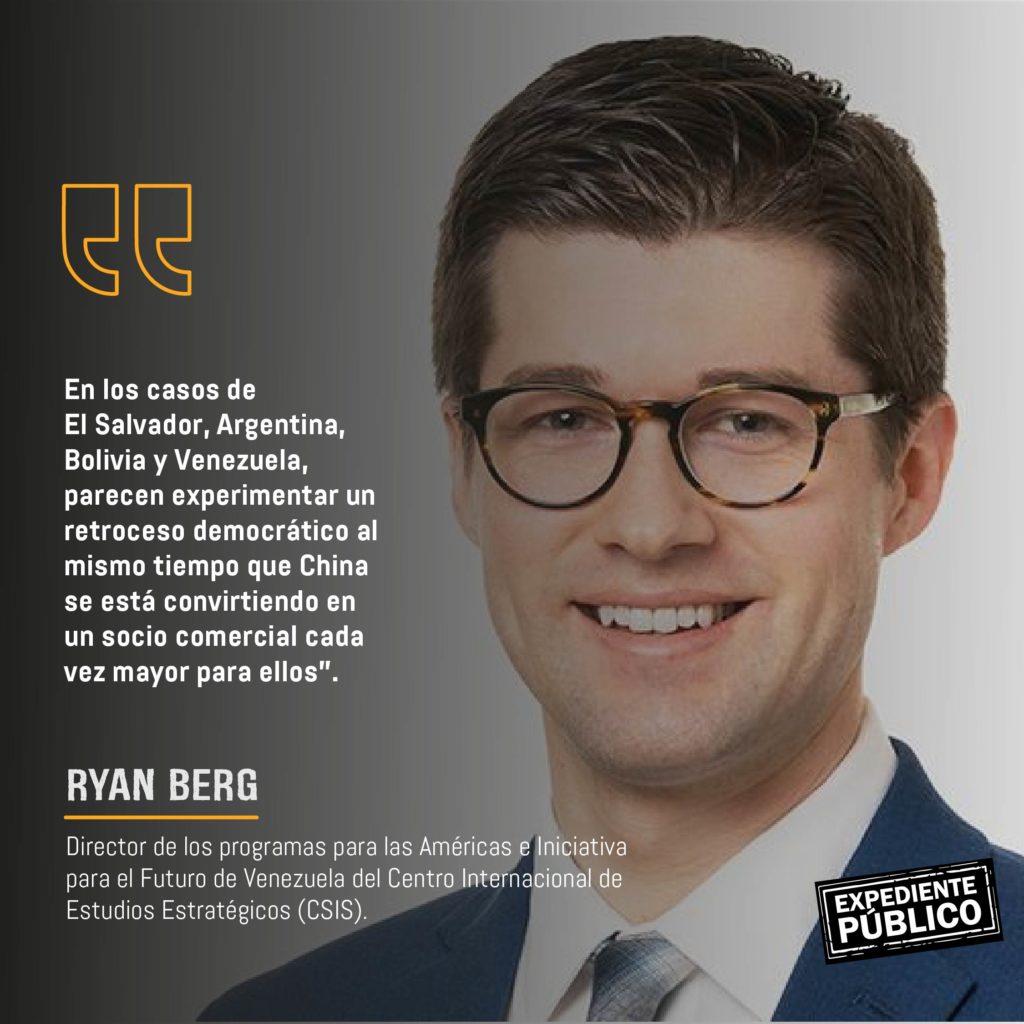 Ryan Berg: China ayuda a consolidar autoritarismos en la región