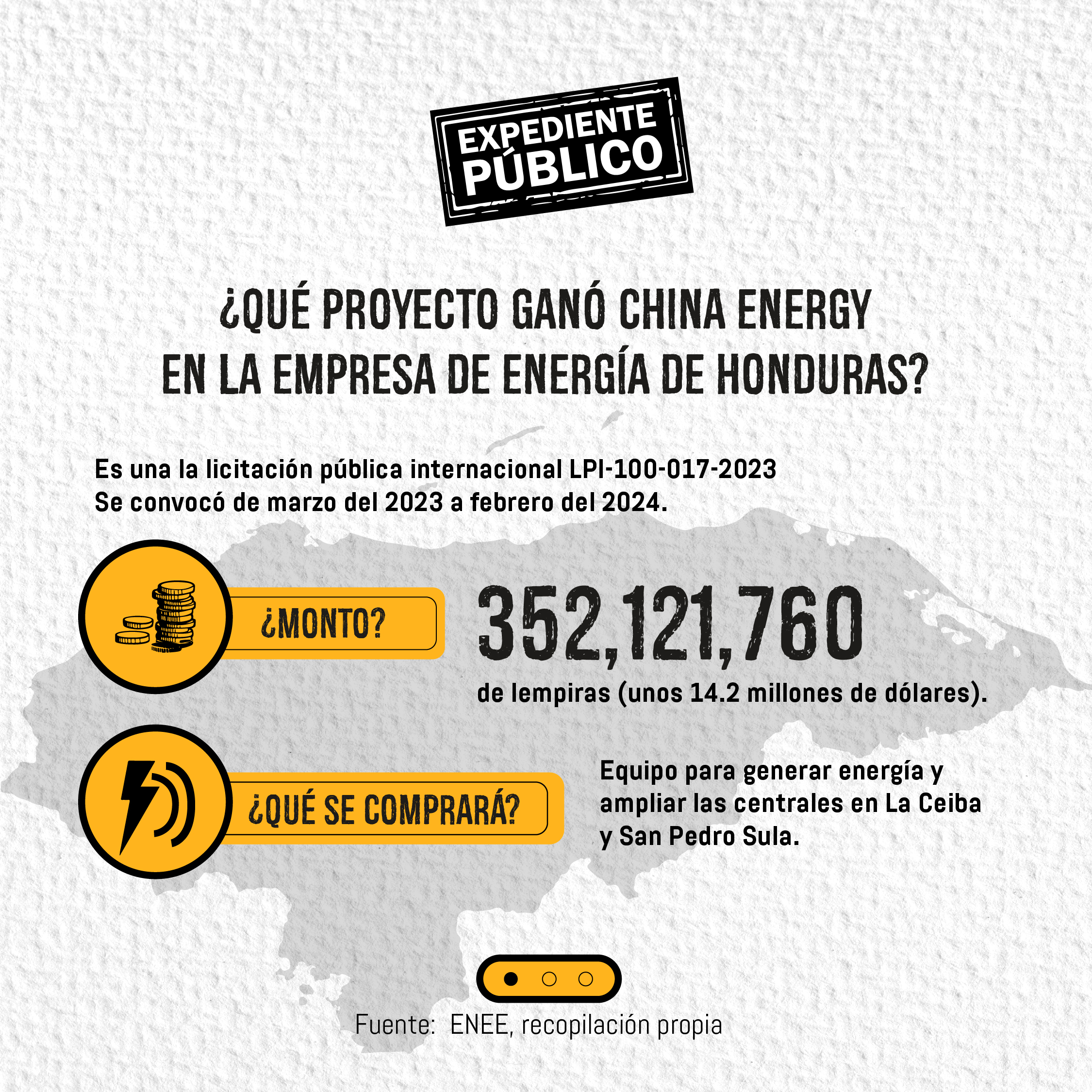China Energy ganó licitación sin competidores en Honduras