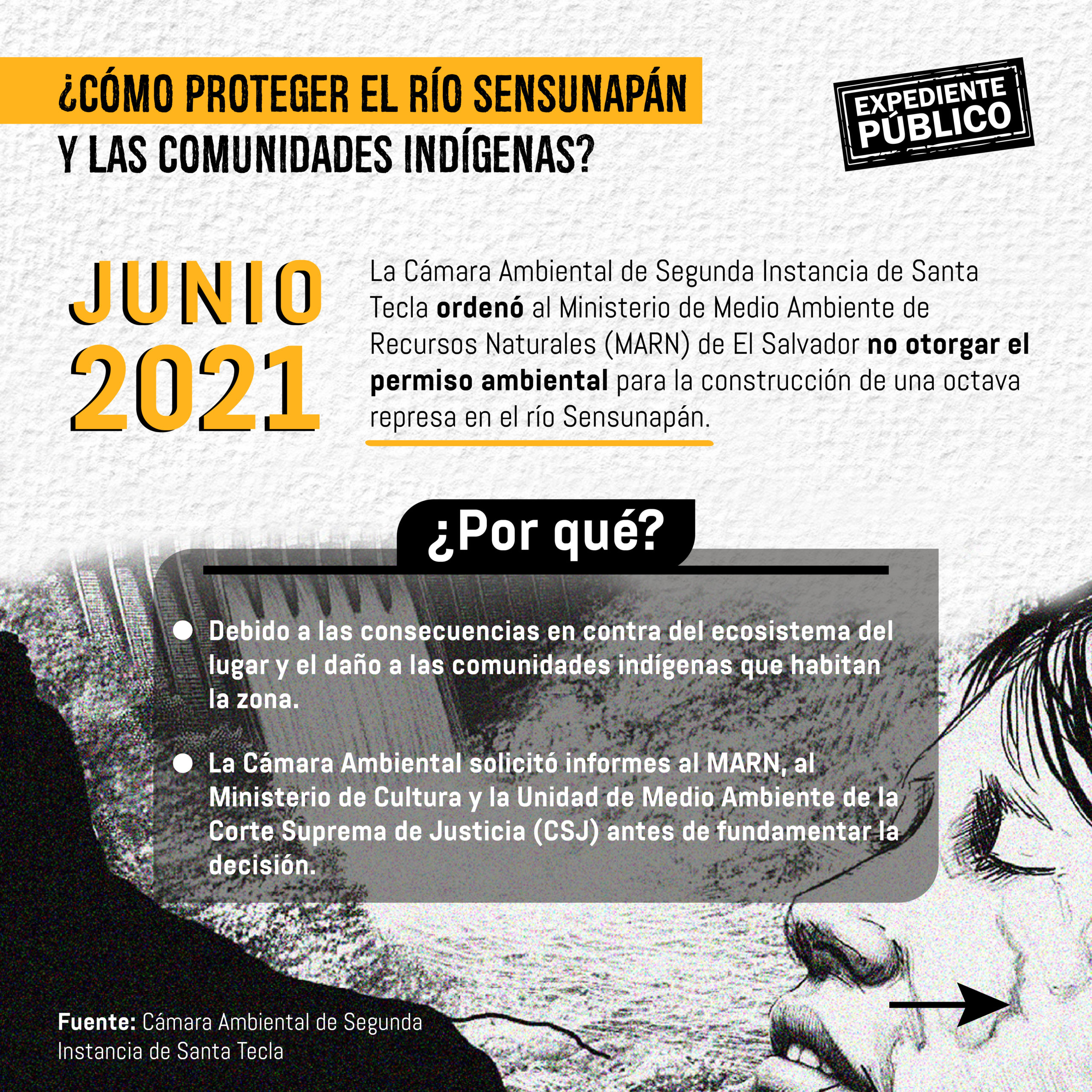 Ambientalistas e indígenas rechazan proyecto hidroeléctrico por riesgo a perder acceso al agua