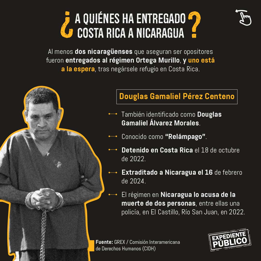 Opositor entregado por Costa Rica a Nicaragua aislado en “El Infiernillo”