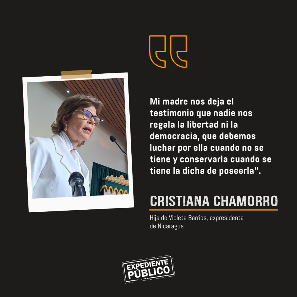 Hijos de Violeta Barrios de Chamorro: "gobernó sin venganza" Nicaragua