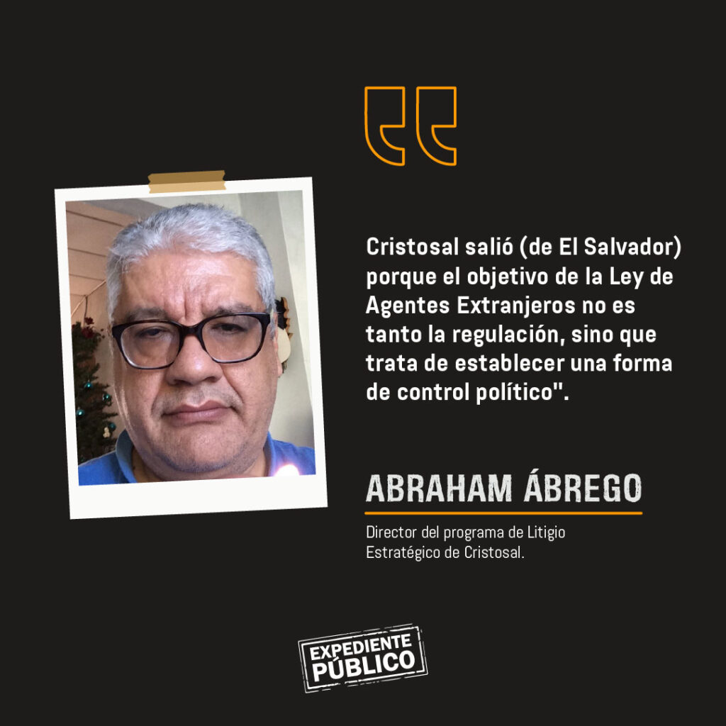 Cristosal promete denunciar desde el exilio autoritarismo y persecución en El Salvador