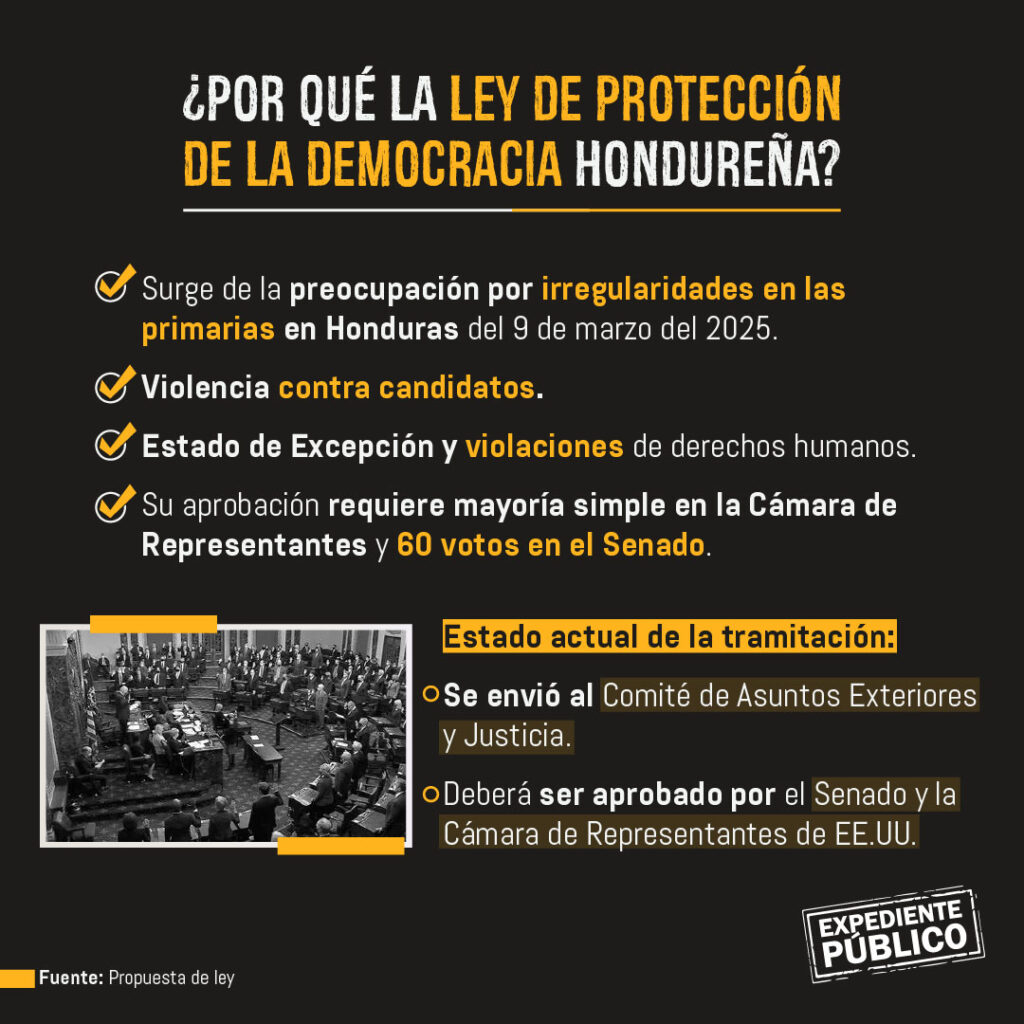 Congresistas de EE. UU. buscan monitorear las elecciones de Honduras a través de una ley