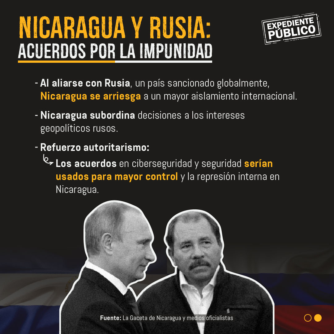 Nicaragua y Rusia se otorgaron inmunidad ante la justicia internacional