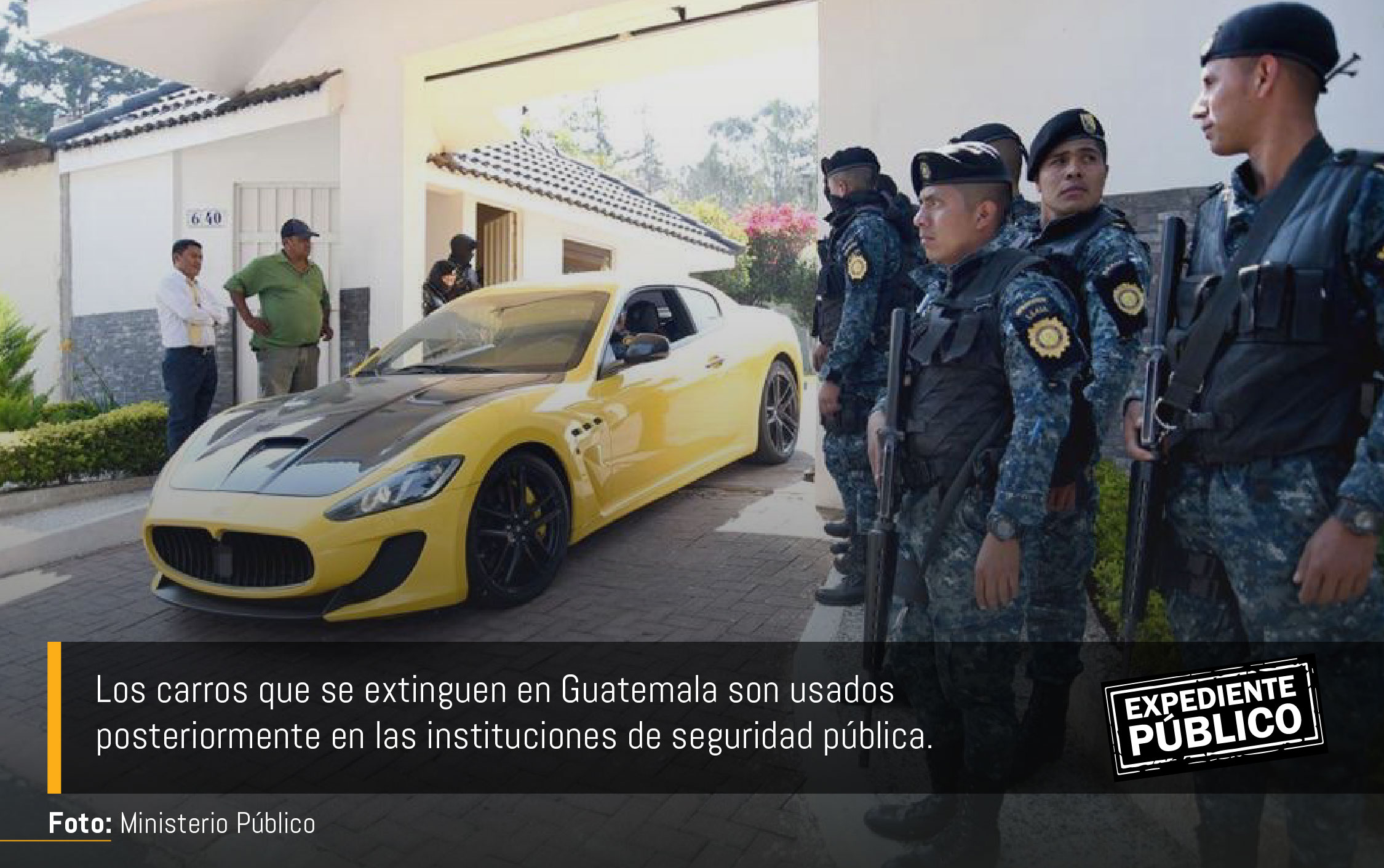 Guatemala les quitó 203 bienes a los narcos en siete meses