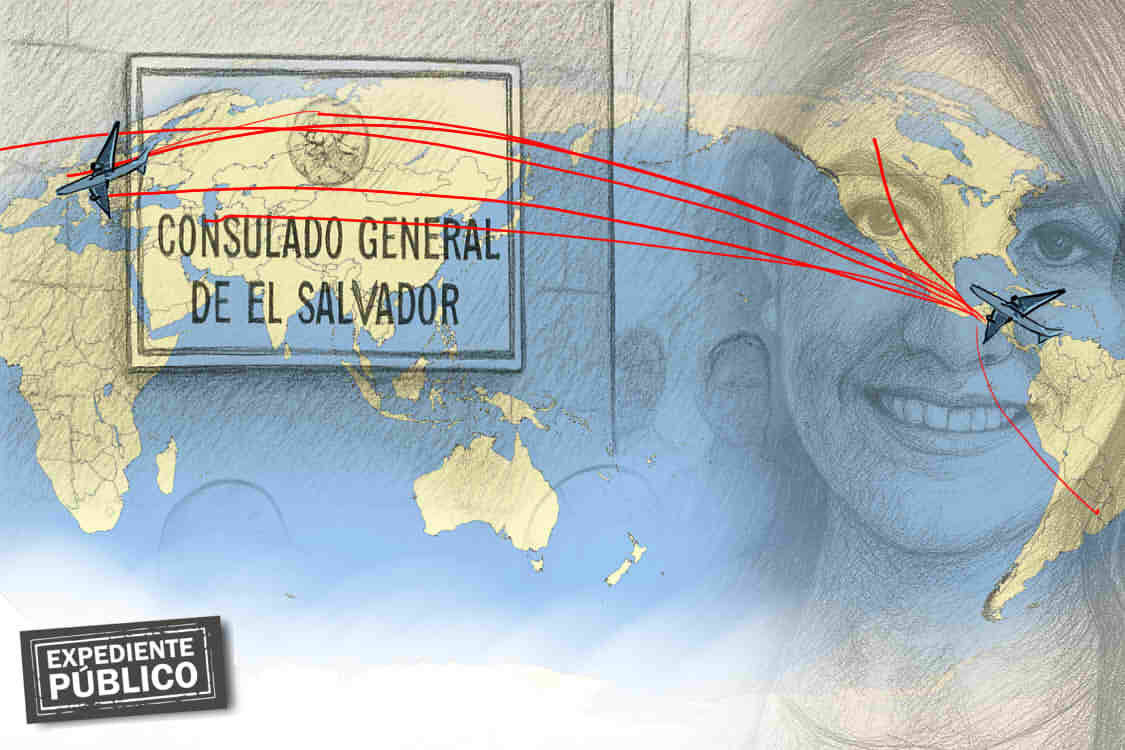 Viceministra de Bukele pasó 291 días en el exterior levantando su imagen