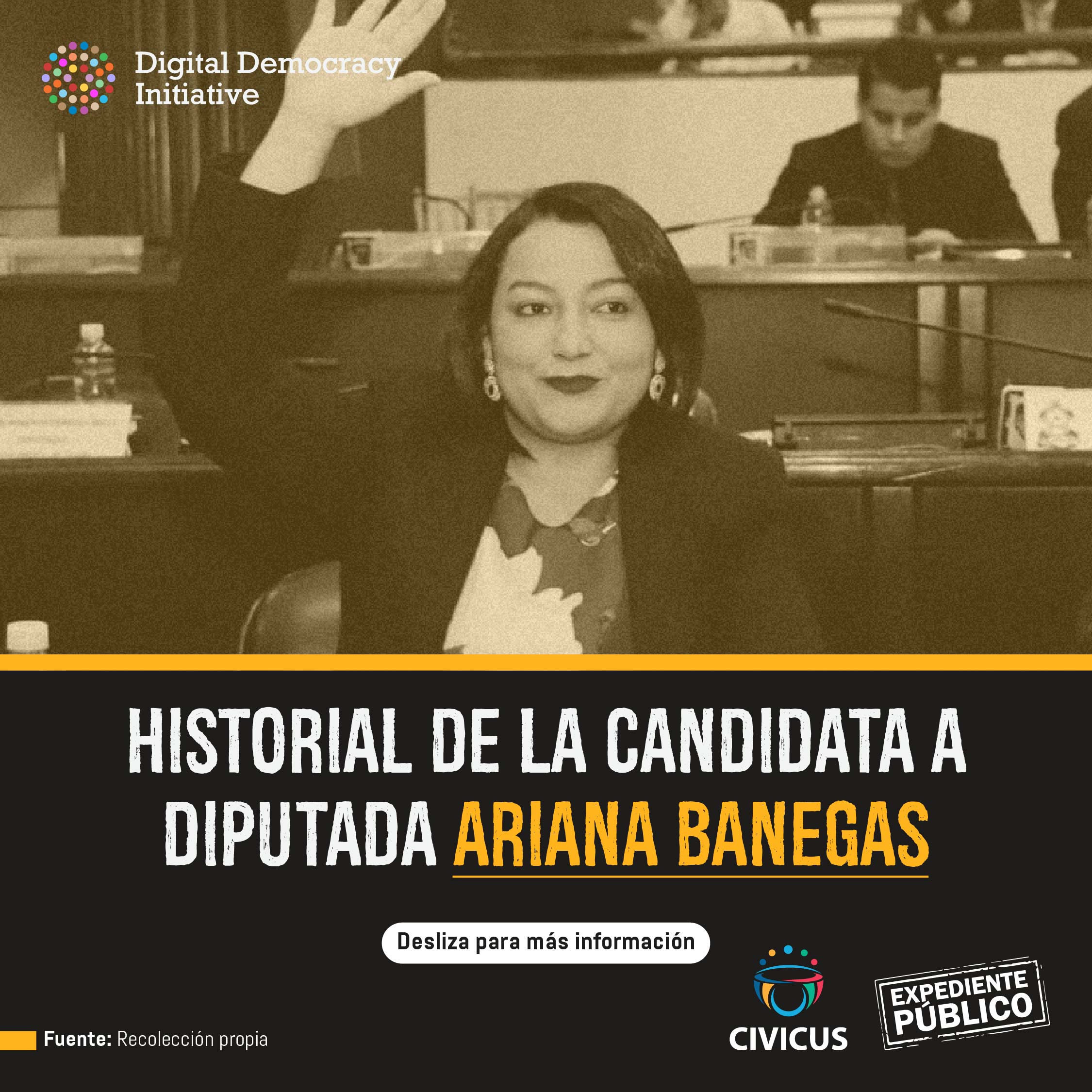 Ariana Banegas, candidata a las puertas de un juicio por corrupción