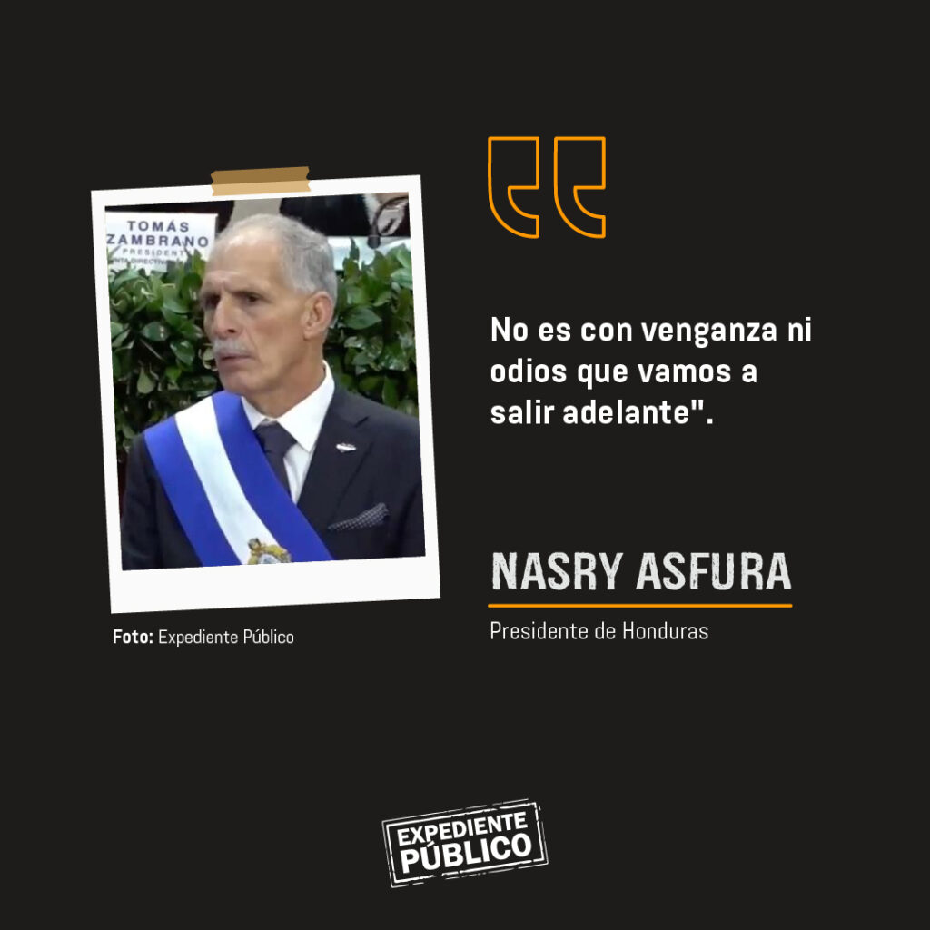 Nasry Asfura asume gobierno de Honduras pidiendo "no más venganzas"