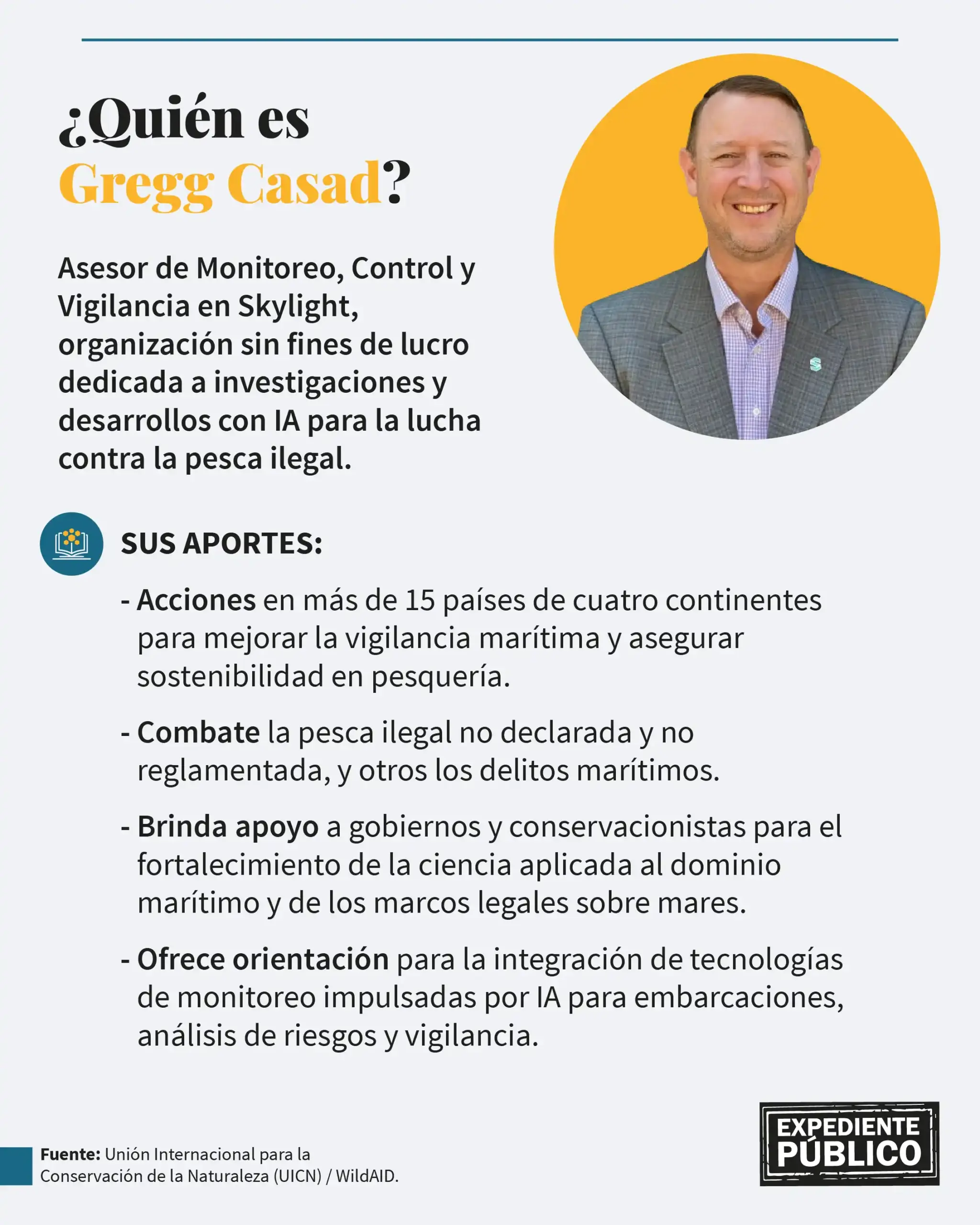 Gregg Casad: urge la cooperación en América Latina para combatir la pesca ilegal 