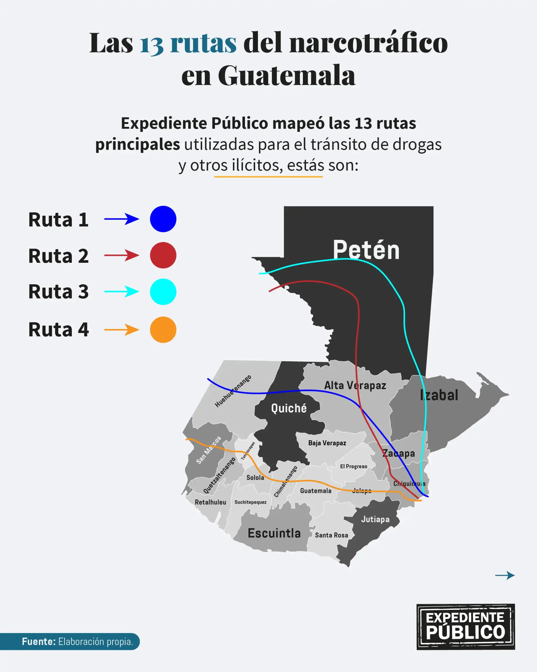 Auge en las rutas terrestres del narcotráfico en Guatemala 