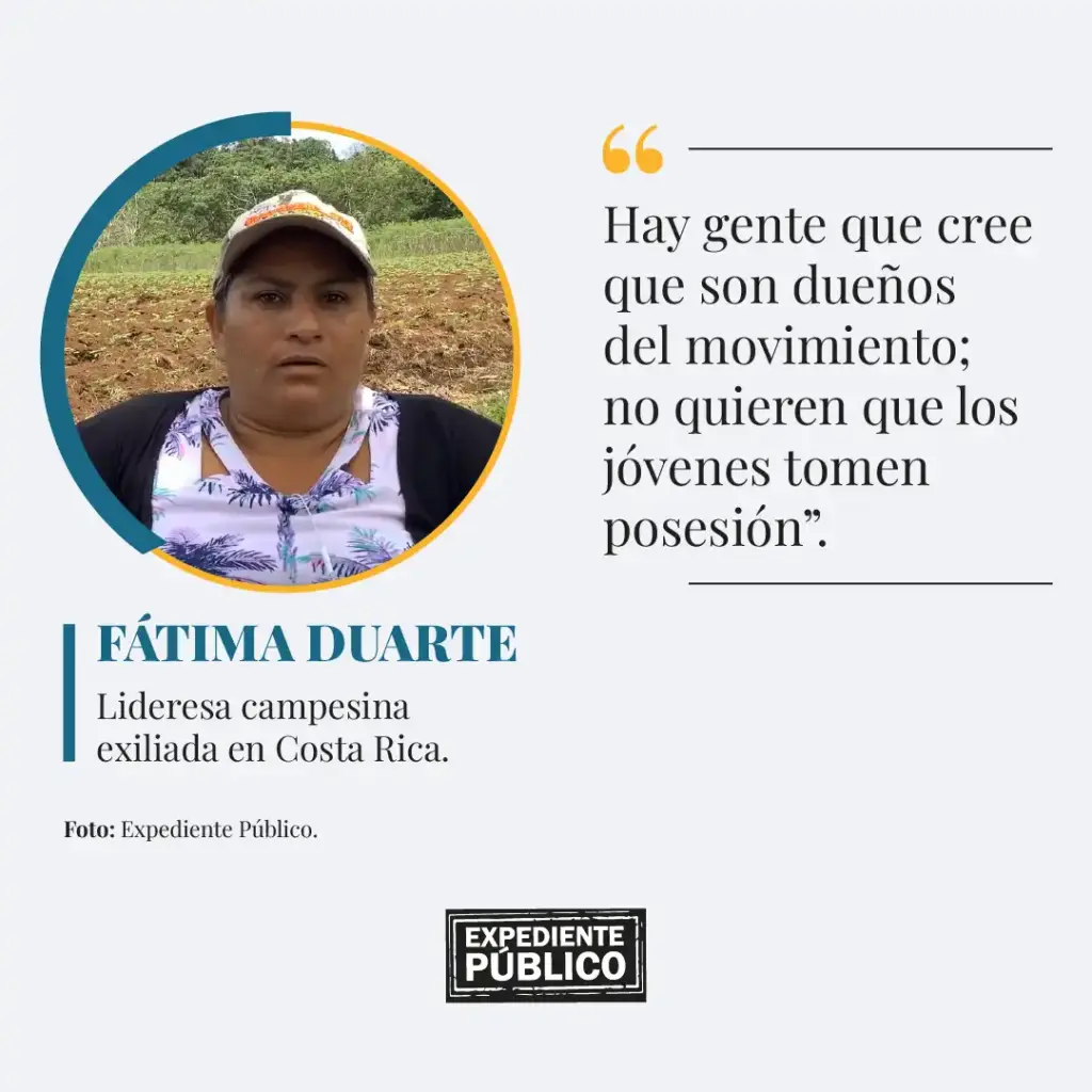 Fisuras y división entre campesinos exiliados