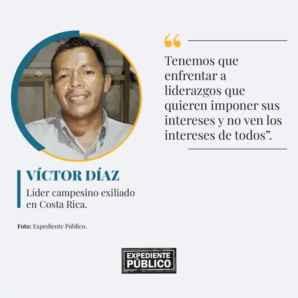 Fisuras y división entre campesinos exiliados
